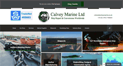 Desktop Screenshot of calveymarine.co.uk