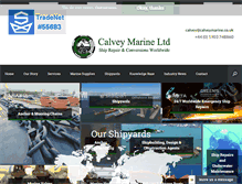 Tablet Screenshot of calveymarine.co.uk